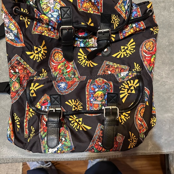 Legends Of Zelda Stain Glass Edition Backpack - Picture 1 of 4